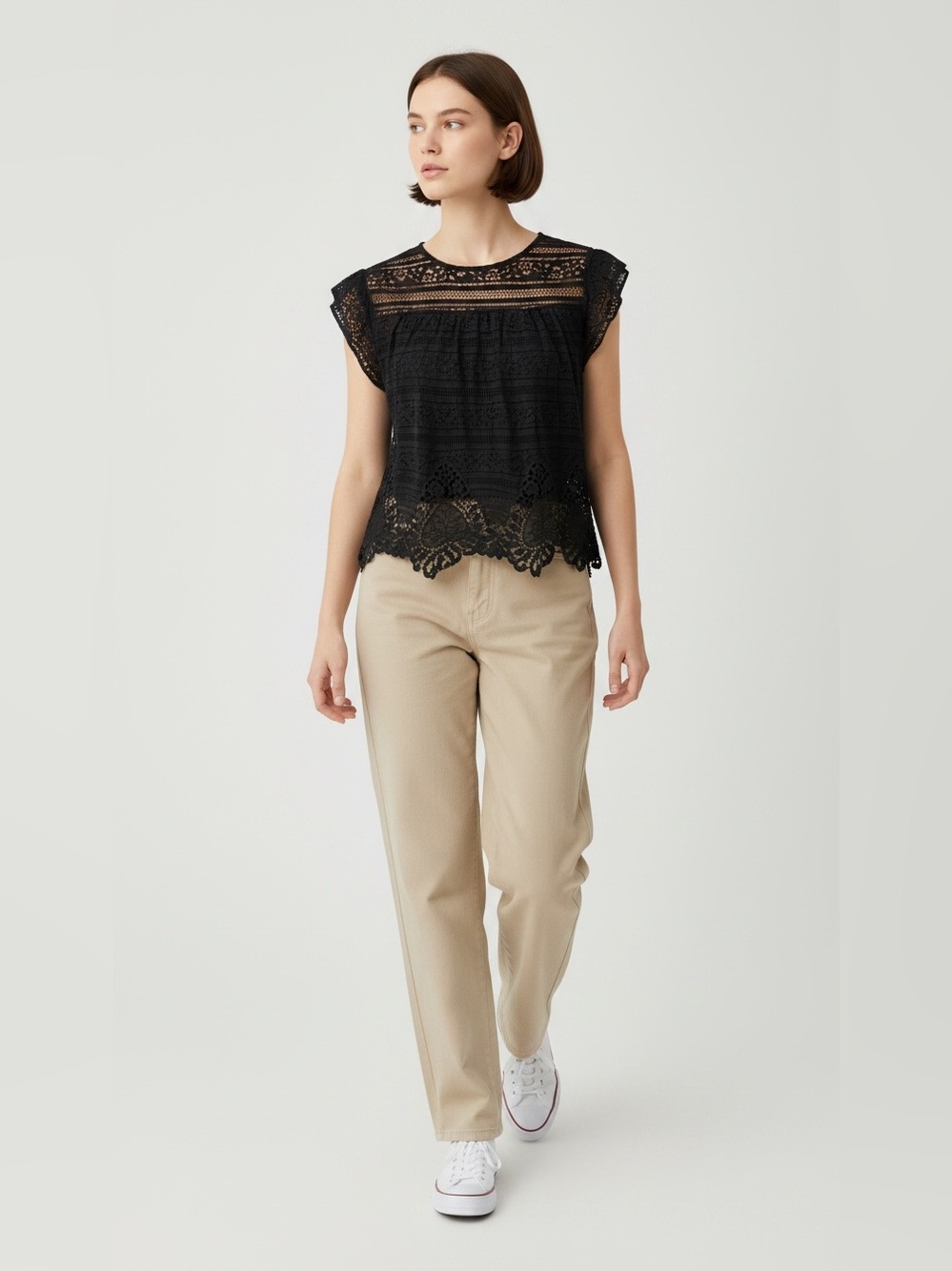 Zara Crochet Top Size M